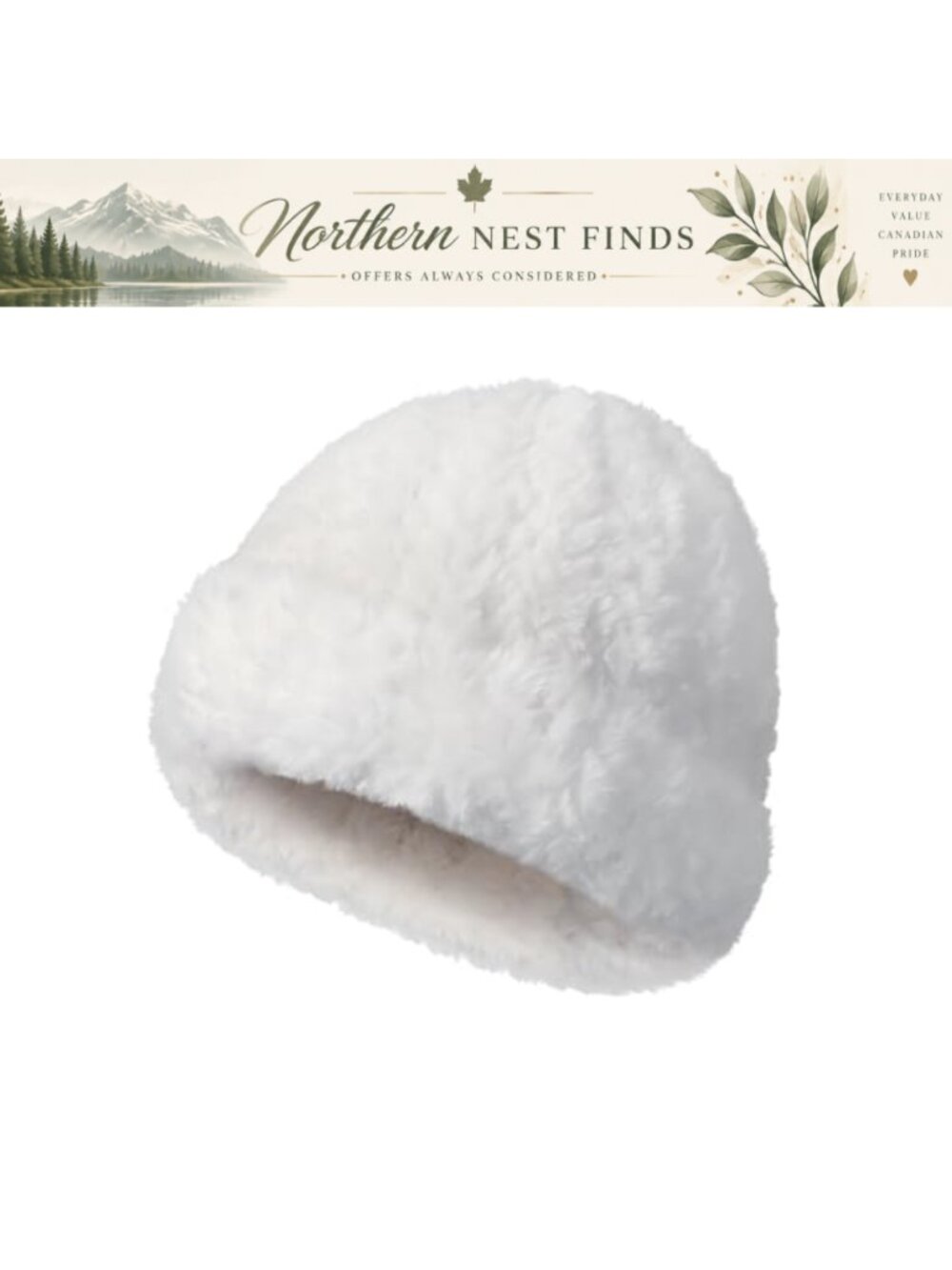 Women's Winter Knit Beanie Soft Warm Furry Outdoor Elastic Cap